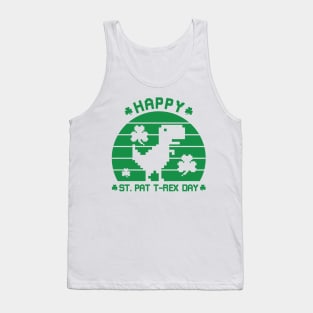 Happy St Patrex Day - St. Patrick's Day Dino Tank Top